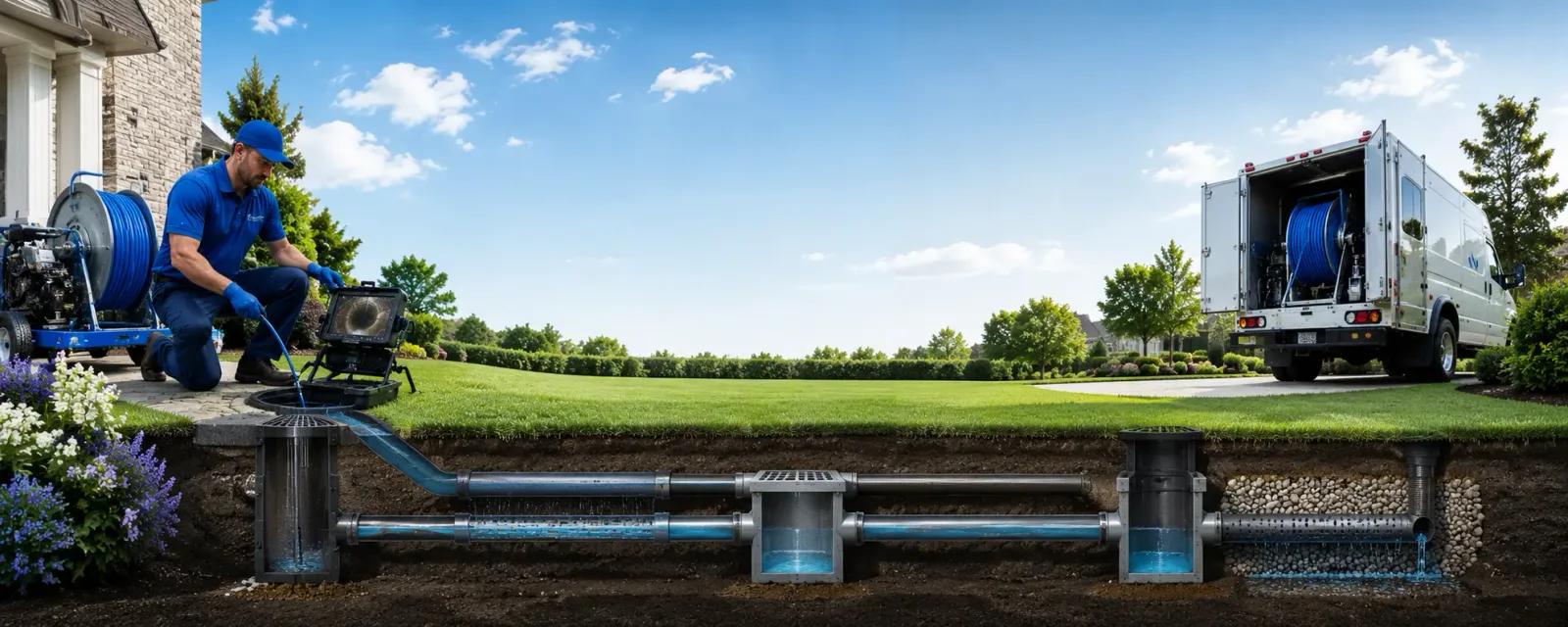 Outdoor drain cleaning information for Kneeland, CA